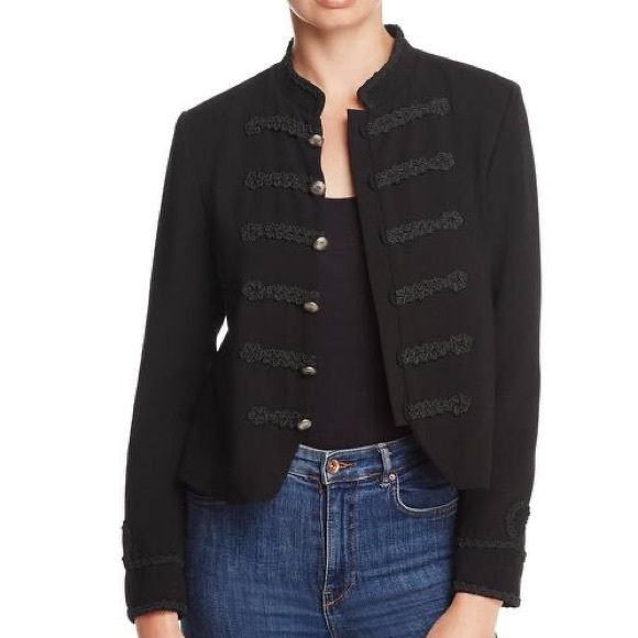 cupcakes & cashmere Jackets & Blazers - CUPCAKES AND CASHMERE DEEDEE MILITARY CROP JACKET